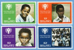 MALAWI 1979 M328-31** barnens år 4 kpl