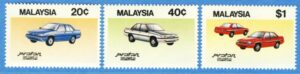 MALAYSIA 1985 M308-10** bilar 3 kp