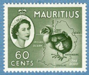 MAURITIUS 1954 M253** dront –  enda fågel i serien