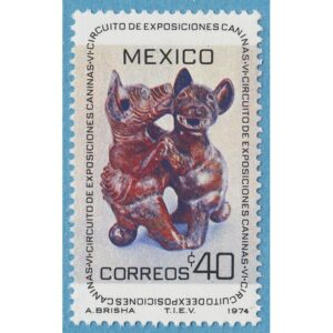 MEXICO 1974 M1418** keramik – dansande hundar 1 kpl