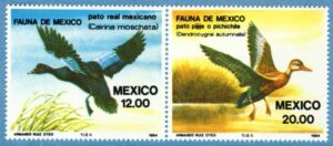 MEXICO 1984 M1893-4** fåglar 2 kpl