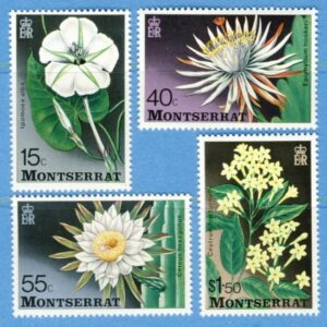 MONTSERRAT 1977 M366-9** blommor 4 kpl