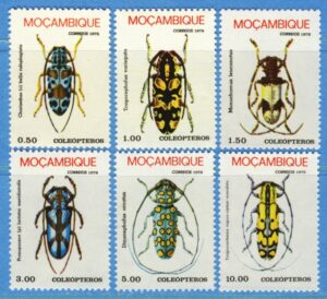 MOCAMBIQUE 1978 M642-7** insekter 6 kpl