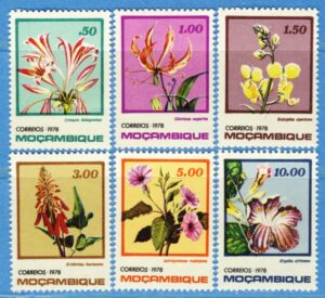 MOCAMBIQUE 1978 M655-60** blommor 6 kpl