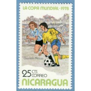 NICARAGUA 1978 M2052** Ralf Edström 1 st ej kpl