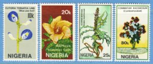 NIGERIA 1987 M503-6** blommor 4 kpl