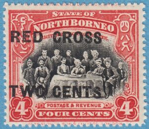 NORDBORNEO 1918 M165** Red Cross