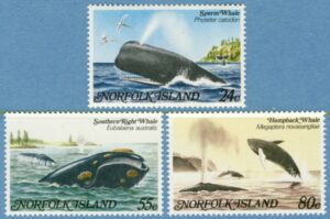 NORFOLK ISLAND 1982 M286-8** valar 3 kpl