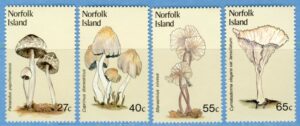 NORFOLK ISLAND 1983 M302-5** svampar 4 kpl