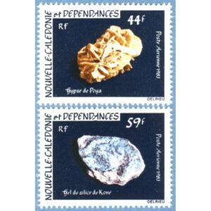 NYA CALEDONIEN 1983 M701-2** mineral 2 kpl