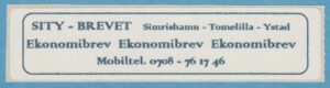 Lokalpost SIMRISHAMN – TOMELILLA – YSTAD Nr 04 1997