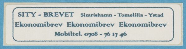 Lokalpost SIMRISHAMN - TOMELILLA - YSTAD Nr 04 1997
