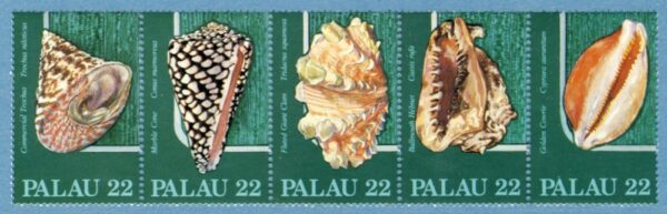 PALAU 1986 M149-53** snäckor 5 kpl