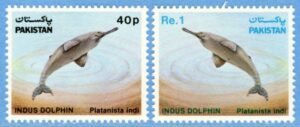 PAKISTAN 1982 M569-70** delfiner 2 kpl