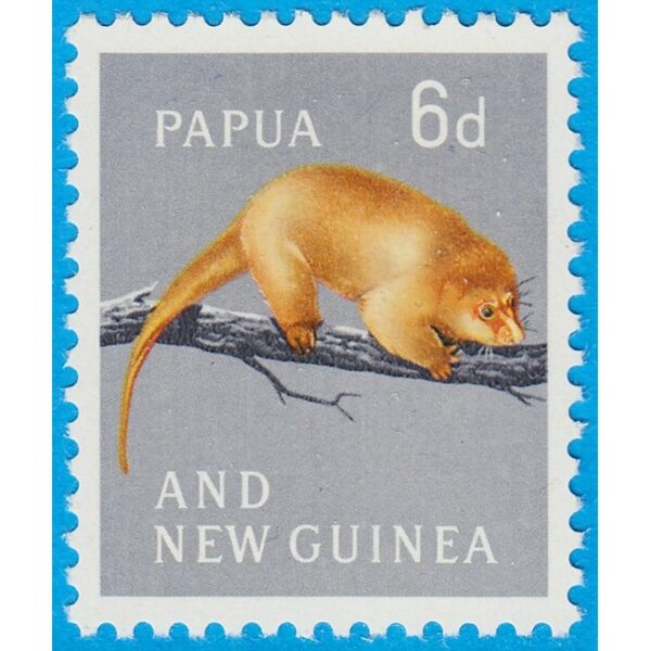PAPUA NEW GUINEA 1963 M32** fläckkuskus - enda däggdjur i serien