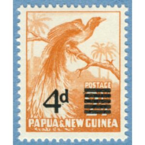 PAPUA NEW GUINEA 1957 M24** enda fågel i serien