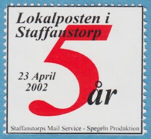 Lokalpost STAFFANSTORP Nr 42  2002 lokalposten 5 år