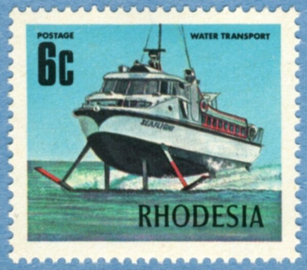 RHODESIA 1974 M128** flygbåt enda i serien