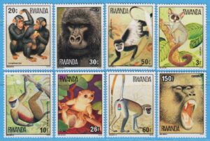 RWANDA 1978 M922-9** apor 8 kpl