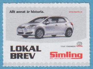 Lokalpost STRÄNGNÄS Nr 17 2008 Toyota Auris (ingår i 6d-17)