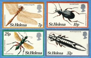 ST HELENA 1982 M353-6** insekter 4 kpl