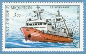 SAINT-PIERRE ET MIQUELON 1987 M552** fiskefartyg 1 kpl