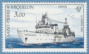 SAINT-PIERRE ET MIQUELON 1991 M625** fiskefartyg 1 kpl