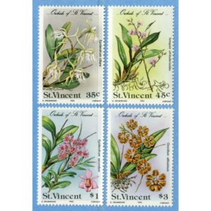 ST VINCENT 1985 M786-9** orkidéer 4 kpl