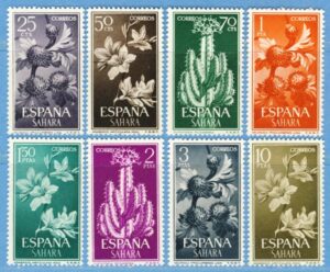SPANSKA SAHARA 1962 M232-9** växter 8 kpl