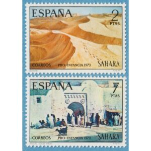 SPANSKA SAHARA 1973 M341-2** sanddyner – marknad 2 kpl