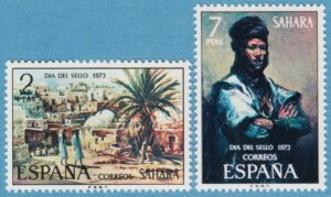 SPANSKA SAHARA 1973 M343-4** stadsvy – tuareg 2 kpl