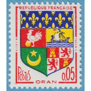 FRANKRIKE 1960 M1321** stadsvapen Oran 1 kpl