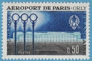 FRANKRIKE 1961 M1337** Orlyflygplatsen Paris 1 kpl