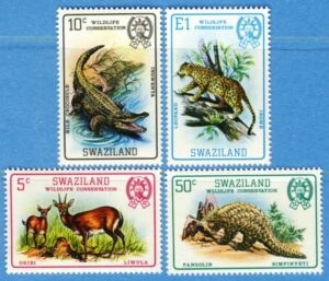 SWAZILAND 1980 M363-6** däggdjur kräldjur 4 kpl