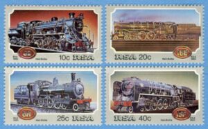 SYDAFRIKA 1983 M630-3** järnväg 4 kpl