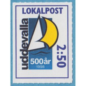 Lokalpost UDDEVALLA Nr 11 1997 valör 2:50 streckperforerad