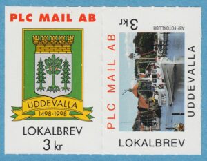 Lokalpost UDDEVALLA PLC Mail Nr 03-4b 1997 oskuret