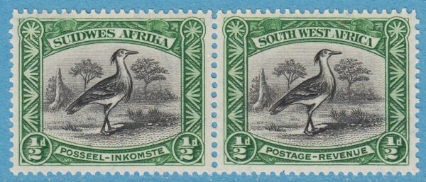 SYDVÄSTAFRIKA 1931 M140-1PAR** koritrapp - enda fågelmärket i serien