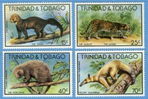 TRINIDAD & TOBAGO 1978 M375-8** däggdjur 4 kpl