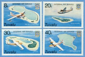 TUVALU 1979 M105-8** flyg 4 kpl