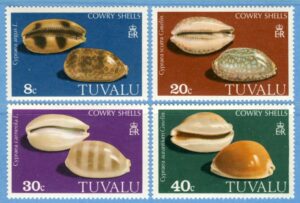 TUVALU 1980 M116-9** snäckor 4 kpl