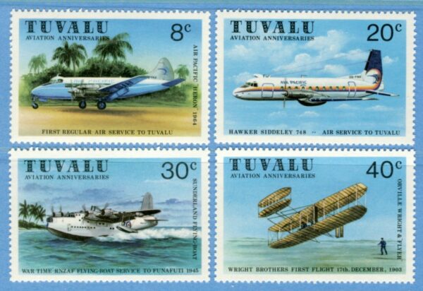 TUVALU 1980 M129-32** flyg 4 kpl