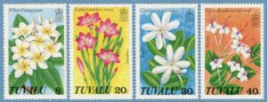 TUVALU 1978 M79-82** blommor 4 kpl