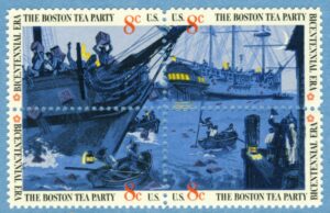 USA 1973 M1109-12** Boston Tea Party 4 kpl