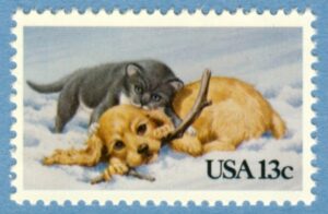 USA 1982 M1611**  hund katt 1 kpl