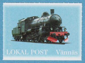 Lokalpost VÄNNÄS Nr 2 1998 ånglok uppställt vid stationen i Vännäs