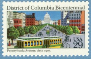USA 1991 M2179** district of Columbia – med spårvagnar 1 kpl