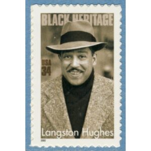 USA 2002 M3516** Langston Hughes – författare 1 kpl självhäftande