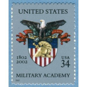 USA 2002 M3519** military academy 1 kpl självhäftande