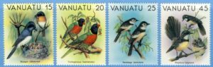 VANUATU 1982 M617-20** fåglar 4 kpl